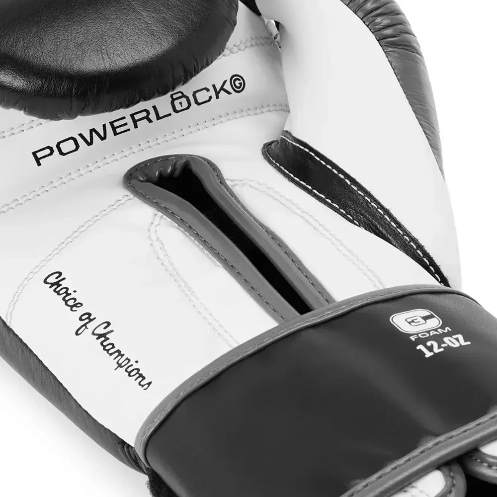 Everlast Powerlock OG Advanced Boxing Gloves - Black/White/Grey