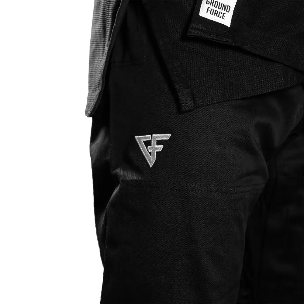 Ground Force Basic BJJ Gi V2 - Black - Martial Arts Supplies Perth