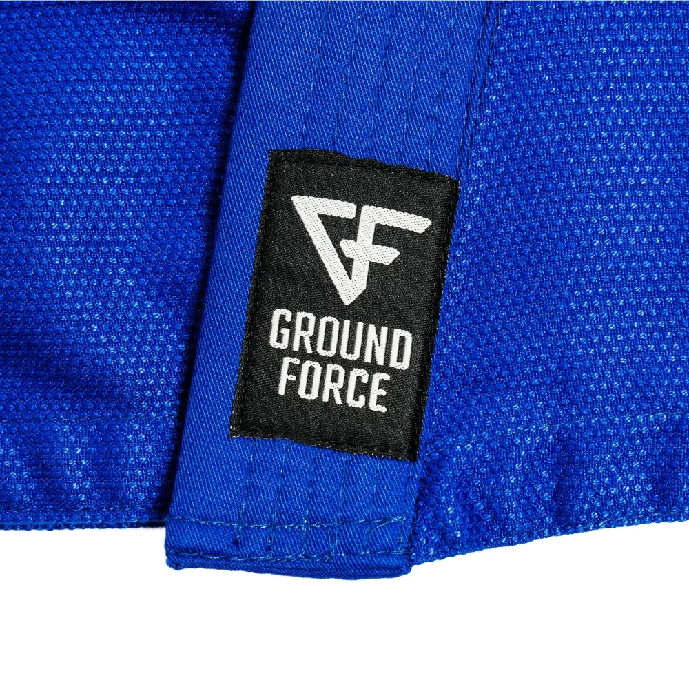 Ground Force Basic Kids BJJ Gi - Blue - Martial Arts Supplies Perth