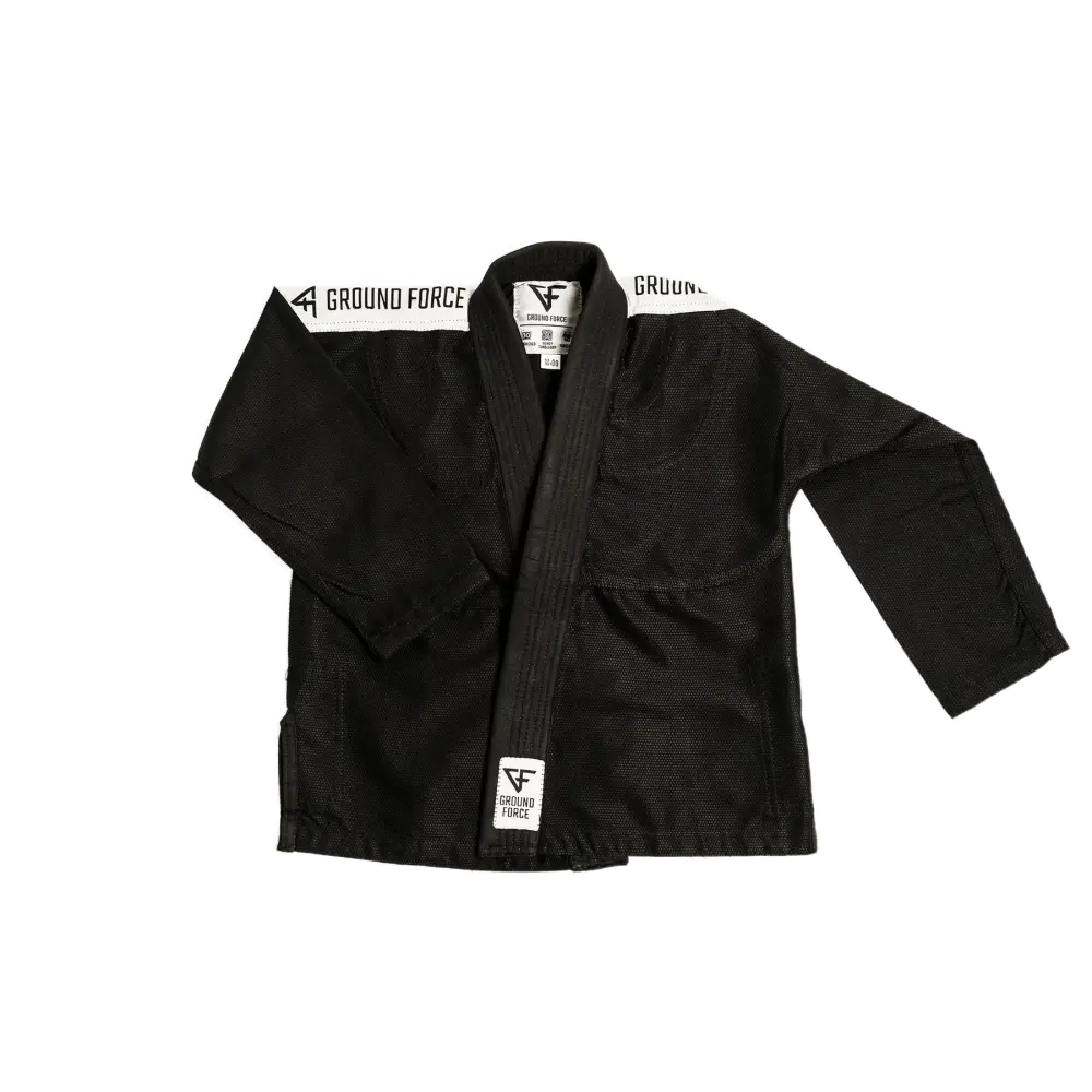 Ground Force Basic Kids BJJ Gi - Black - Martial Arts Supplies