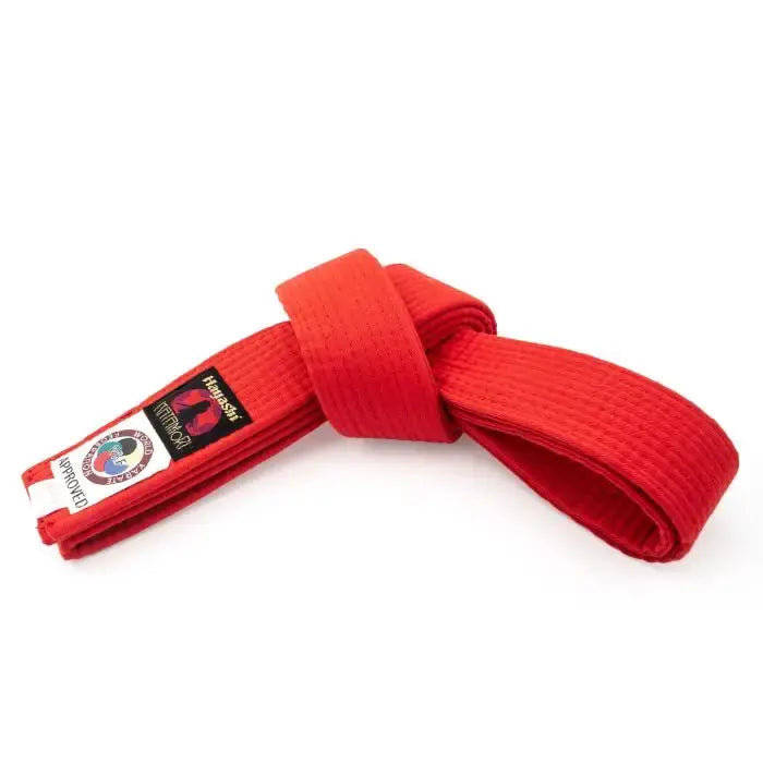 Hayashi Karate Competition Belts - WKF approved - Red