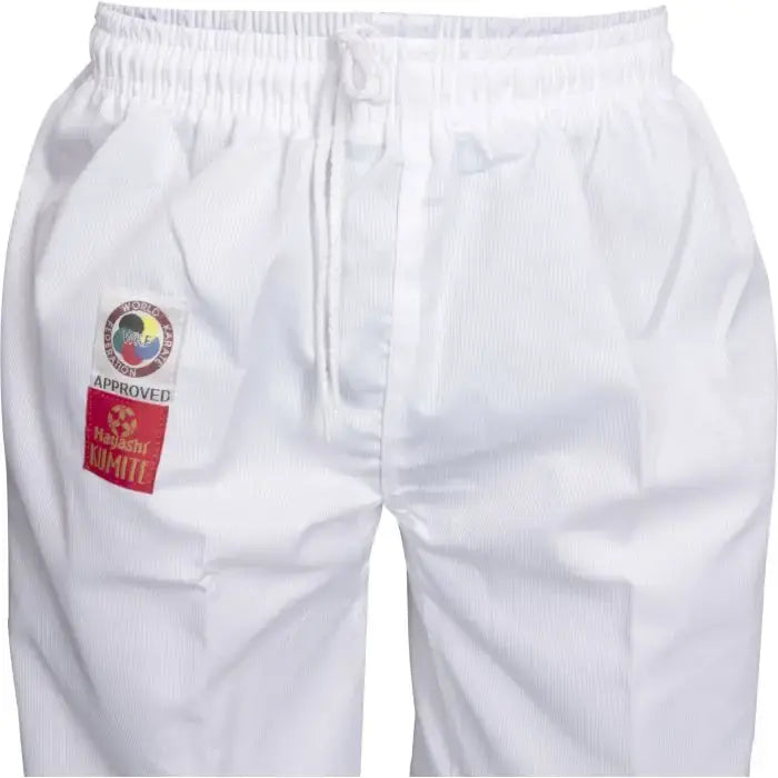 elasticated draw string waist on Kumite Gi