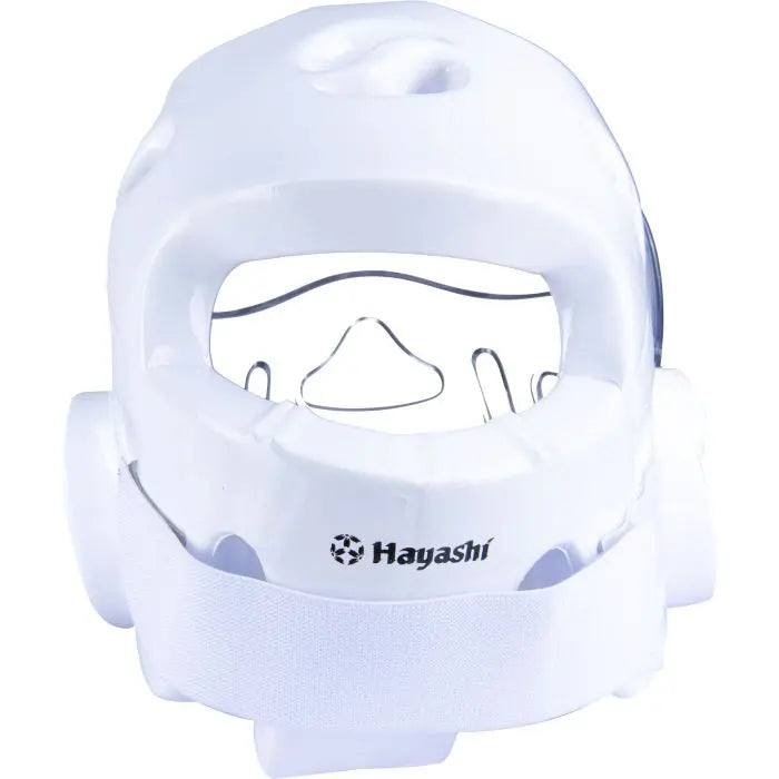 Back of the helmet - White strap - WKF approved