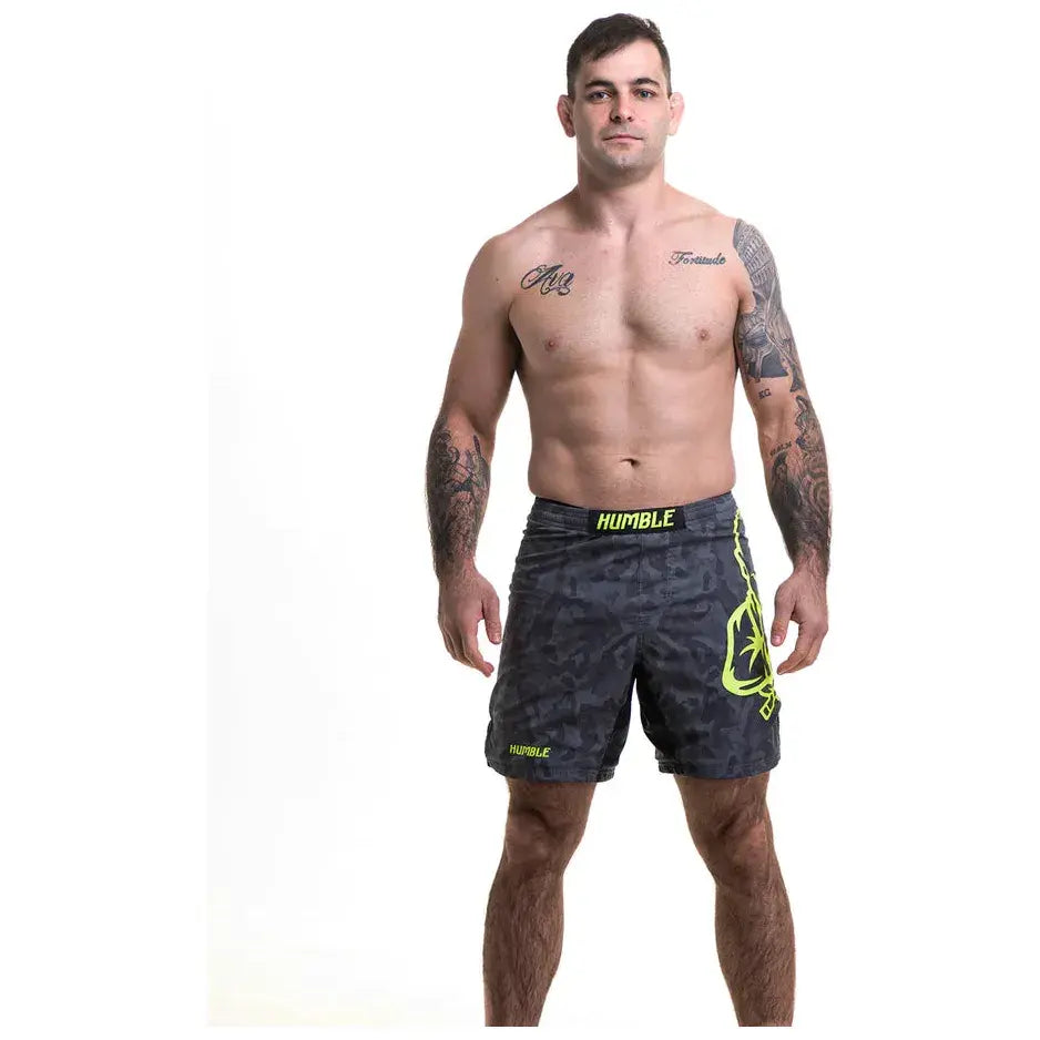 Humble Assassins V2 MMA Grappling Shorts - Front model view