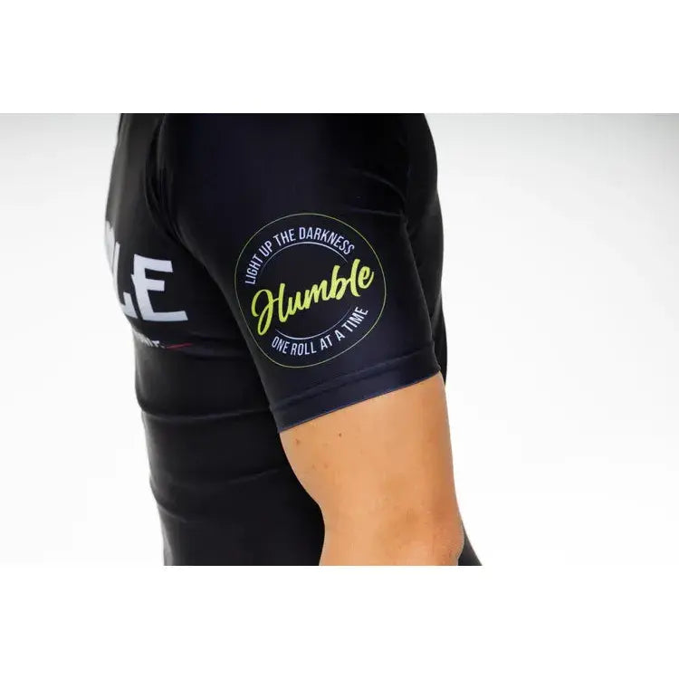 Humble logo on the arm sleeve