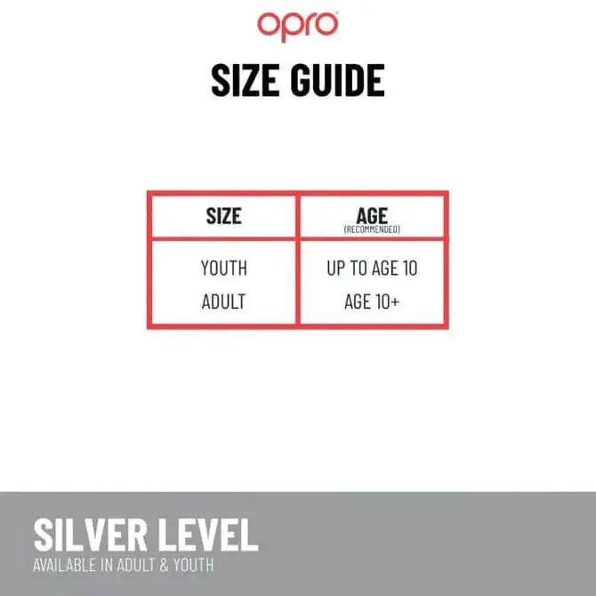 Opro Size Chart