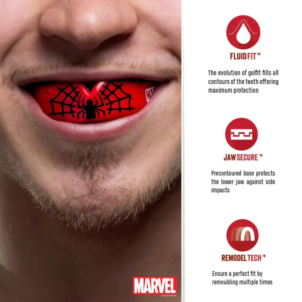 Safejaws Marvel Spiderman Mouthguard - Junior - MASA