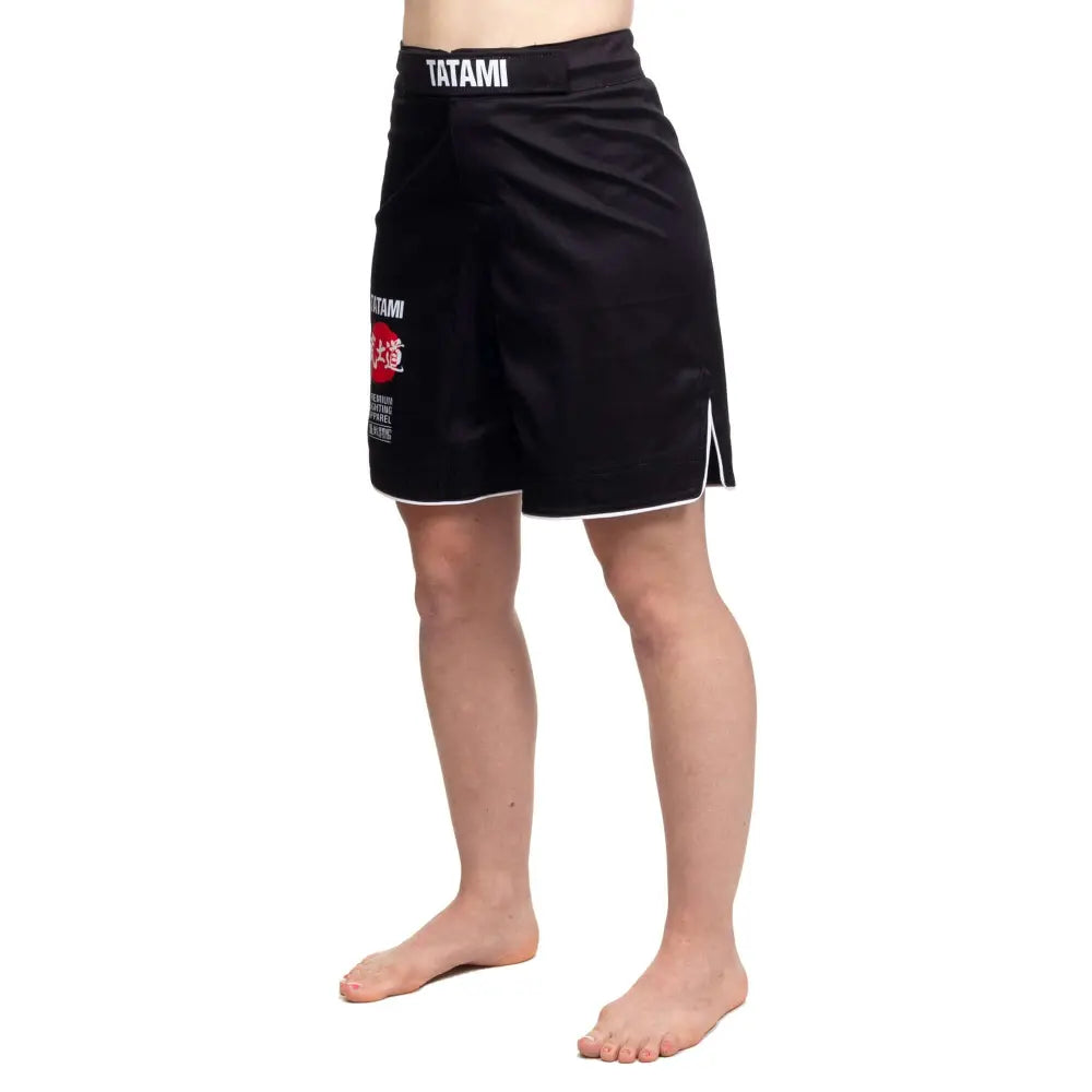 side view of womens bjj shorts