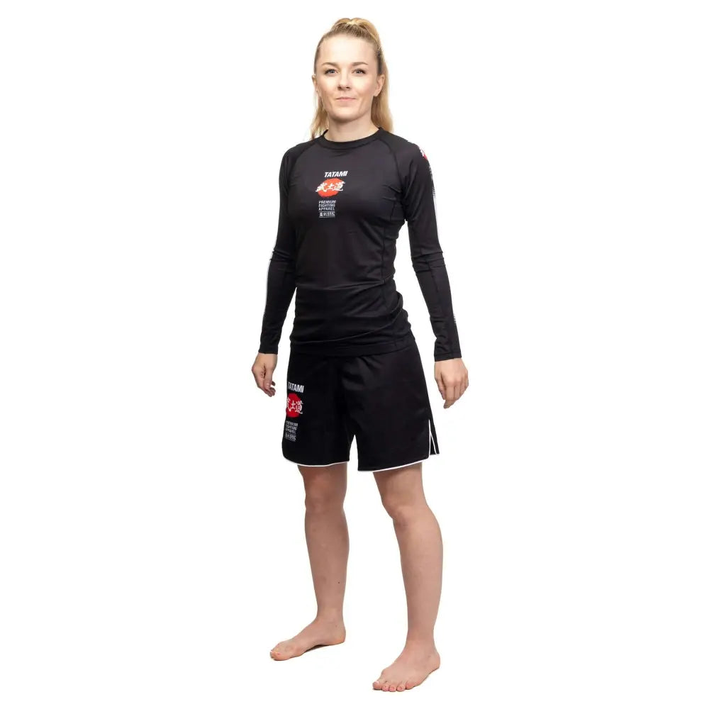 Tatami Ladies Bushido Black Grappling Shorts