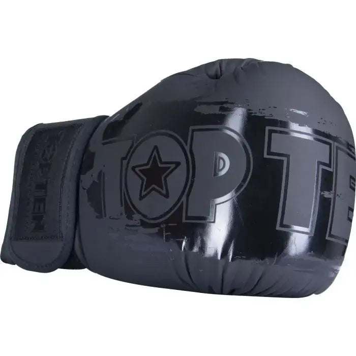 TopTen Power Ink Golden Star Boxing Gloves - Black/Black