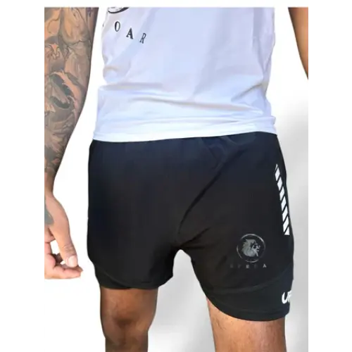 Uproar Men’s 2-in-1 Combat Shorts – Black - MASA