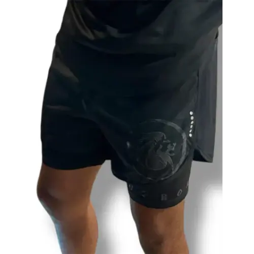 Uproar Men’s 2-in-1 Roll Shorts – Black - MASA
