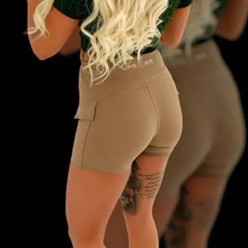 Uproar Mocha Thigh Grip Shorts with Pockets - MASA