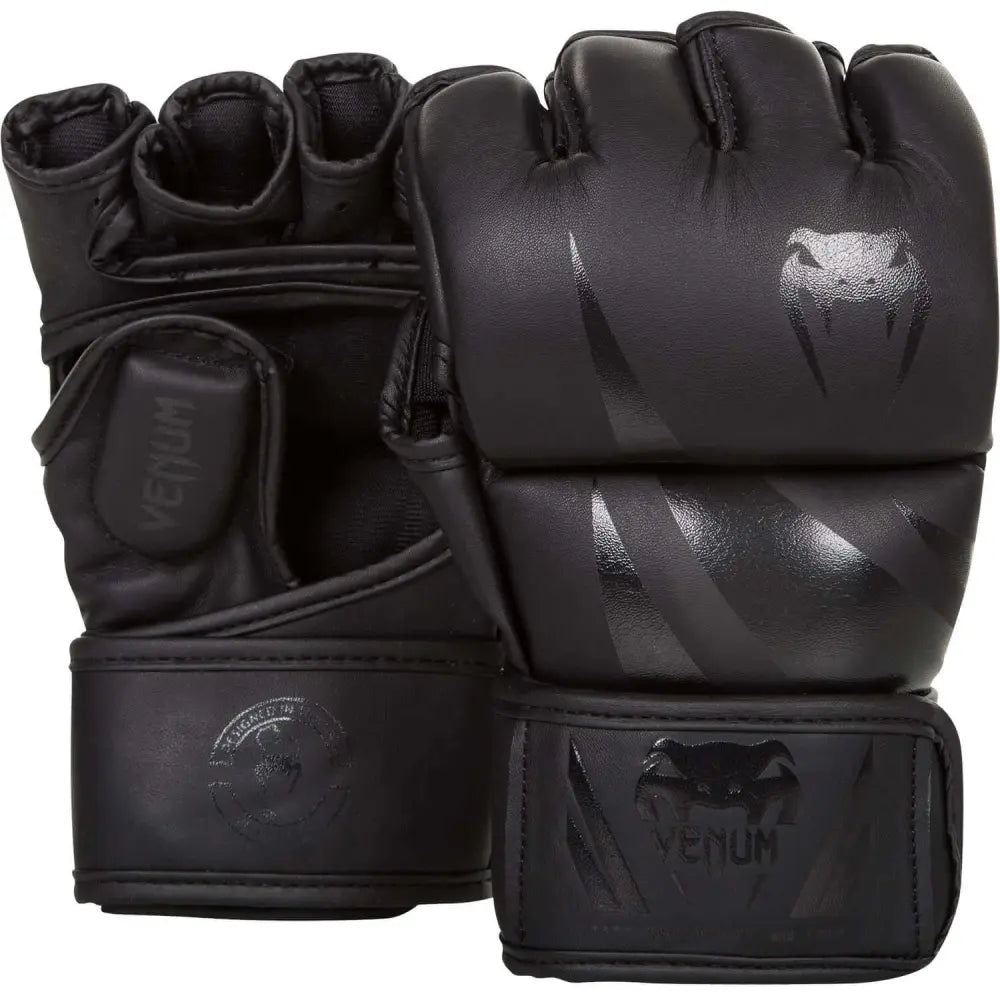 Venum Challenger MMA Gloves - Black on Black