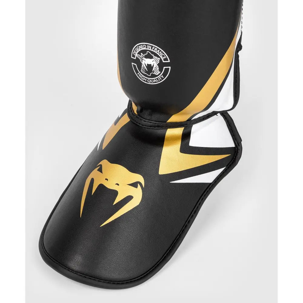 Venum Contender 2.0 shin guards BLK/GLD - Martial Arts Supplies Perth