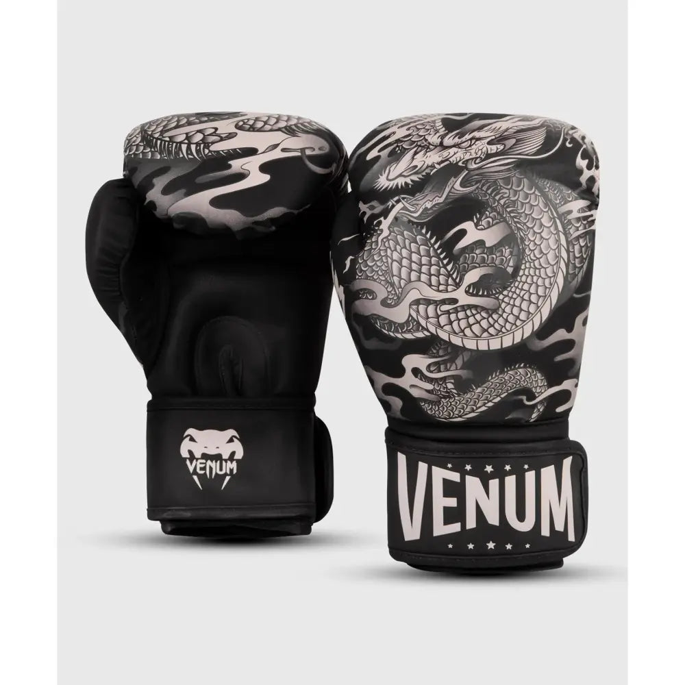 Venum Dragon's Flight Boxing Gloves - Black/Sand