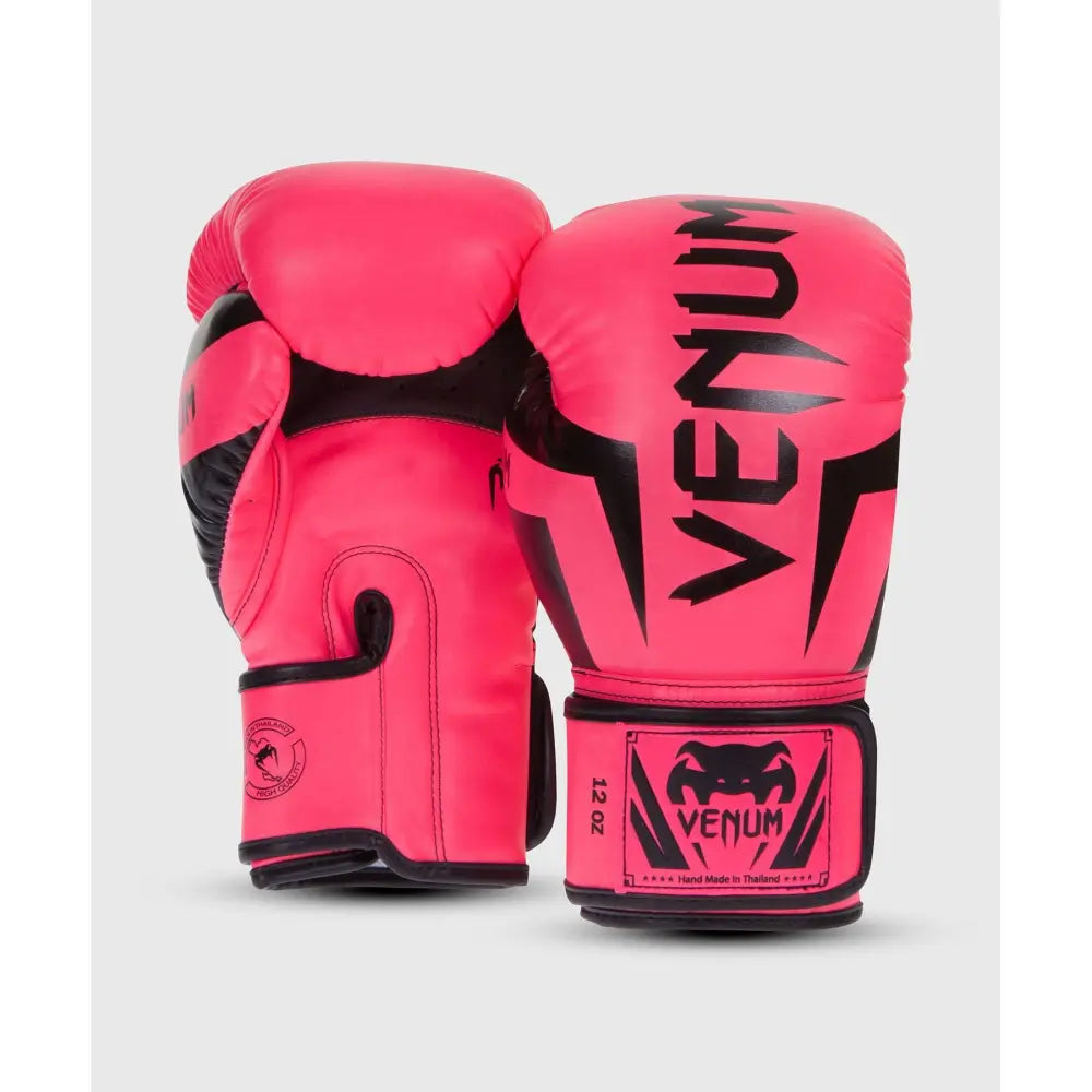 Venum Elite Boxing Gloves - Neon Pink