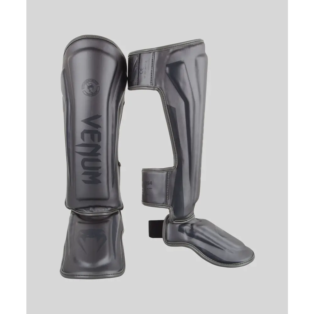 Venum Elite Standup Shinguards - Grey/Grey - MASA