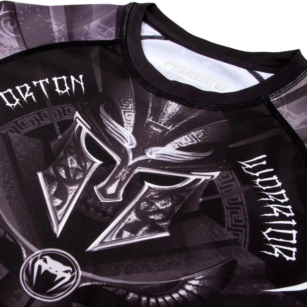 Venum Gladiator 3.0 Rashguard - Black/White - Short