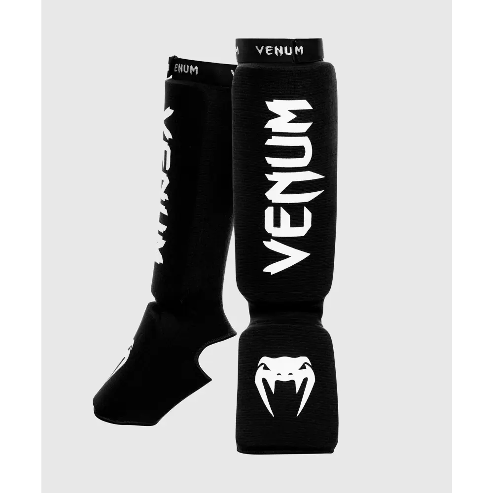 Venum Kontact Shin Guards - Black/White