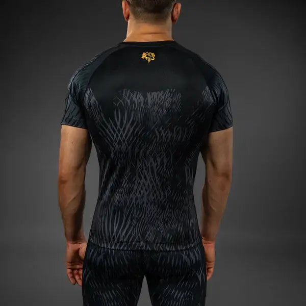 Venum x Chimaev Wild Borz Rashguards - Black/Grey