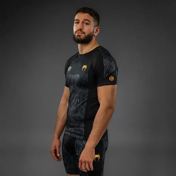 Venum x Chimaev Wild Borz Rashguards - Black/Grey