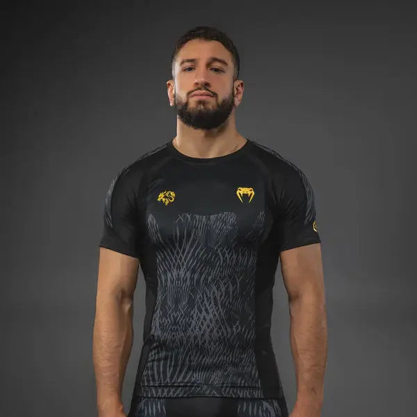 Venum x Chimaev Wild Borz Rashguards - Black/Grey