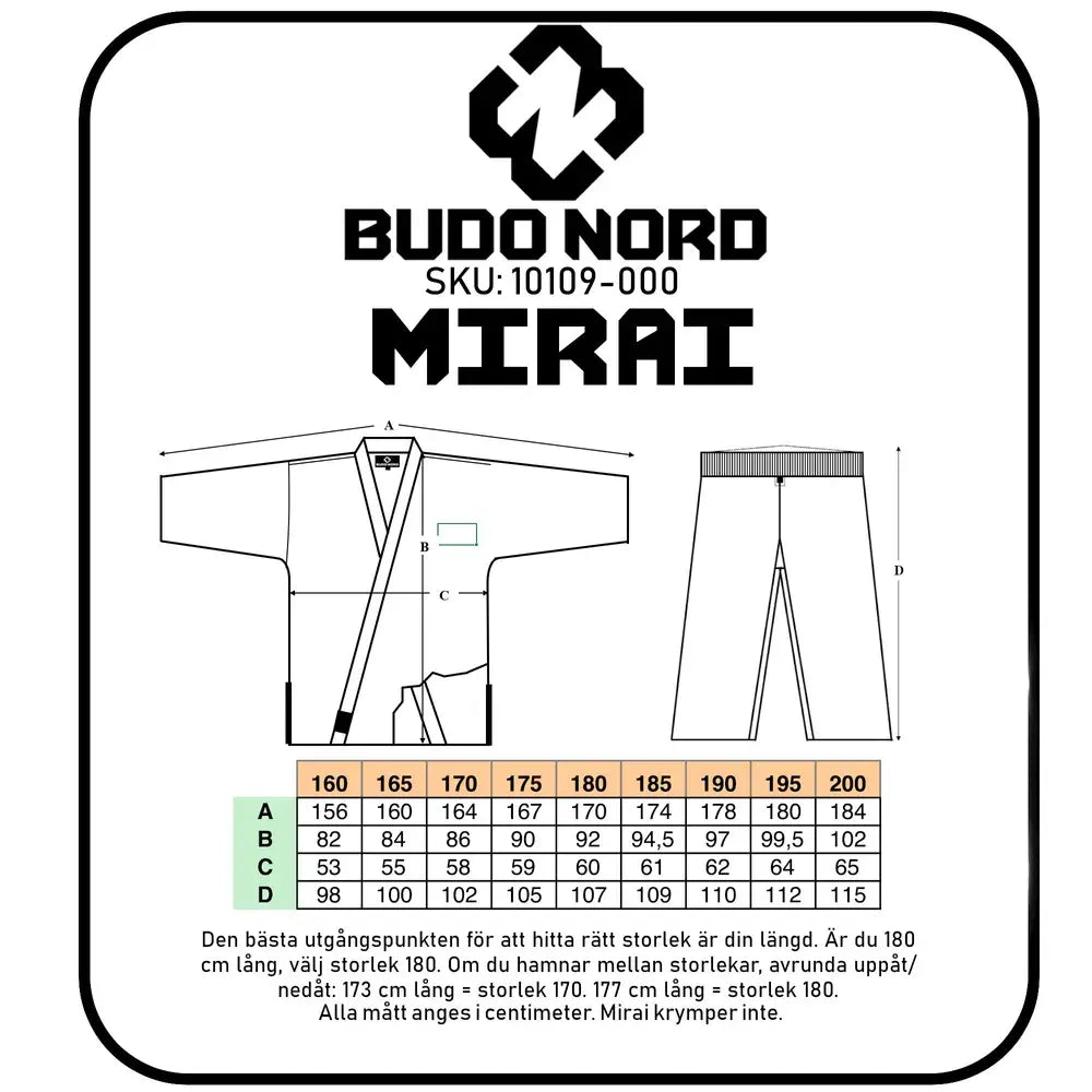 Budo Nord Mirai Karate Gi