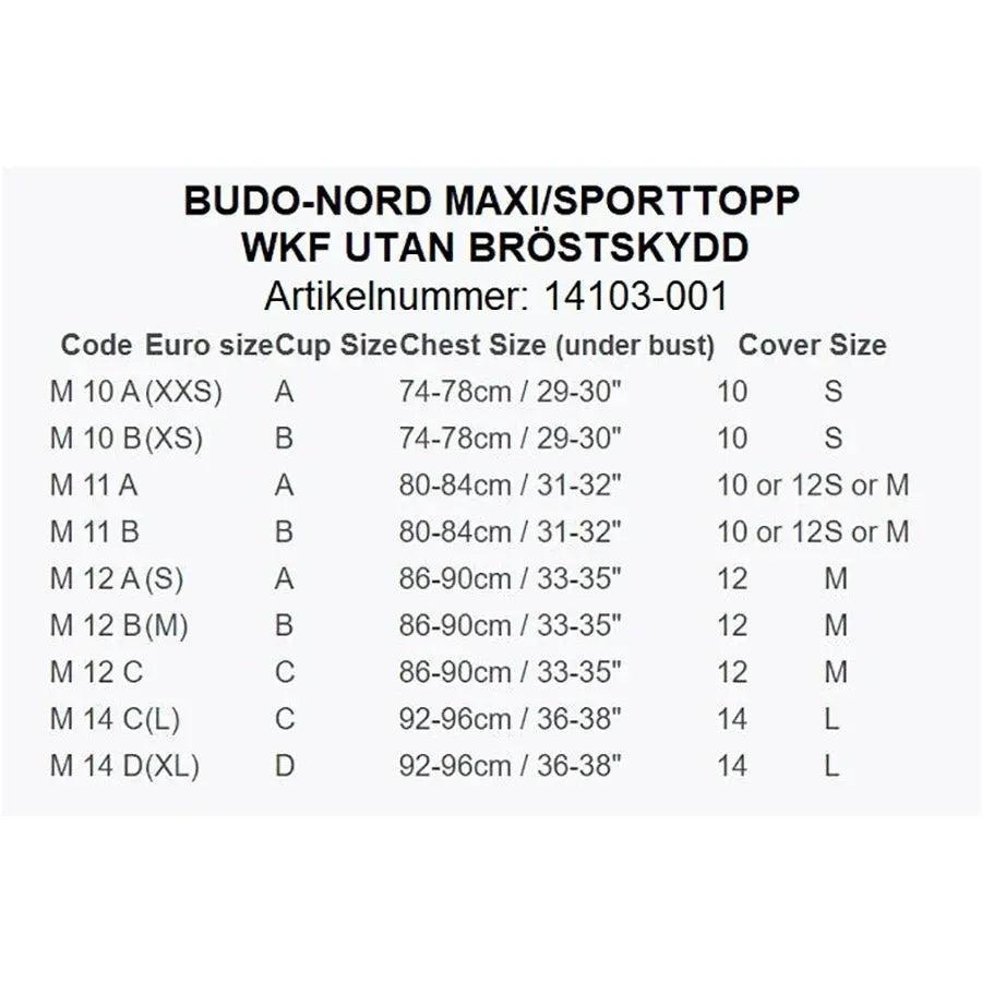 Budo Nord WKF Approved Female Chest Protector