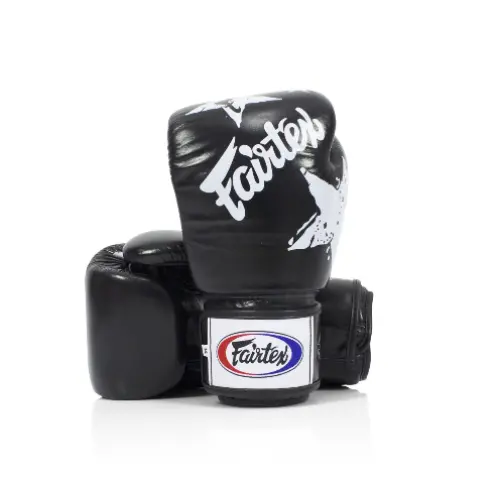 Fairtex Nation Print Boxing Gloves (BGV1) - Black