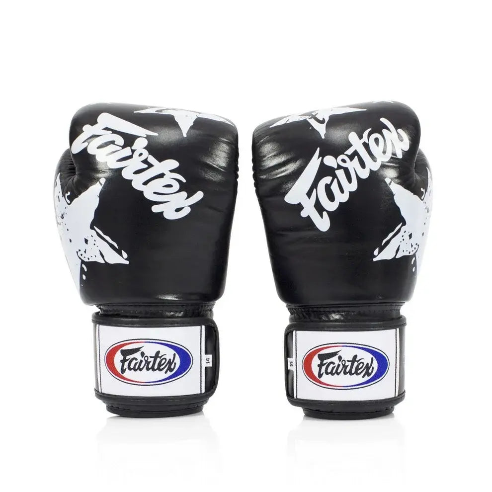 Fairtex Nation Print Boxing Gloves (BGV1) - Black