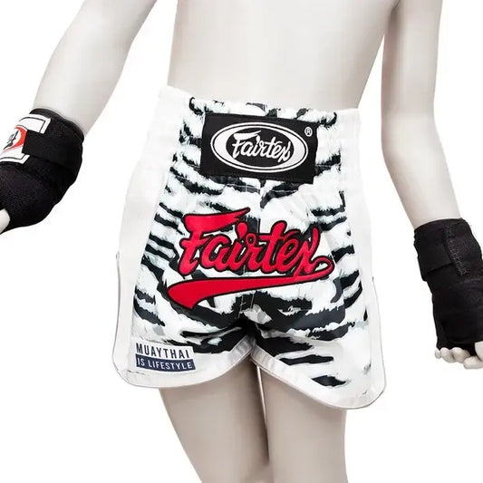 Fairtex White Tiger Kids Muay Thai Shorts - MASA