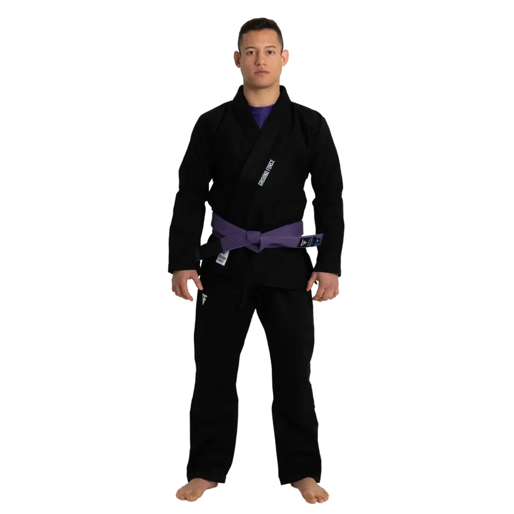 Ground Force Basic BJJ Gi V2 - Black - BJj Gi Perth