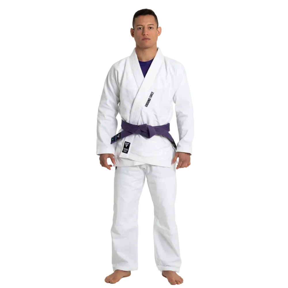 Ground Force Basic BJJ Gi V2 - White Martial Arts Supplies Aus