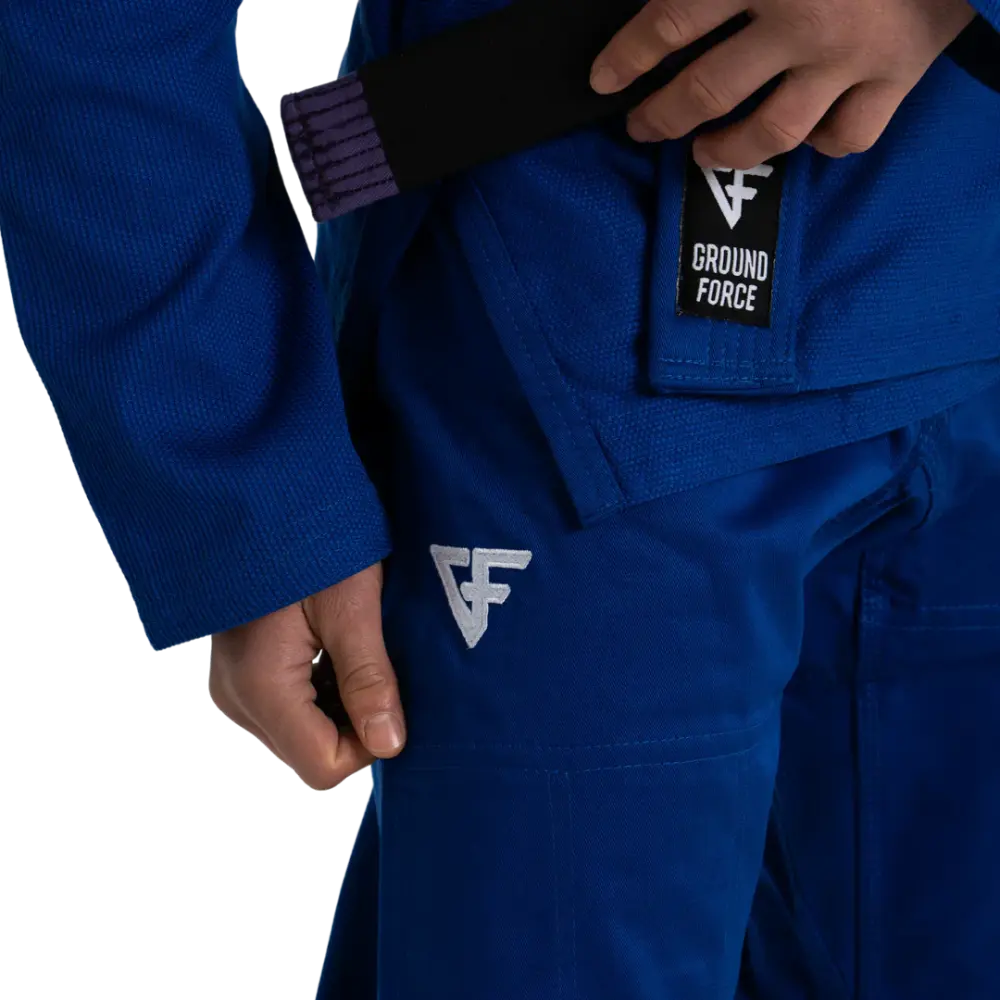 Ground Force Basic BJJ Gi V2 - Blue - Martial Arts Supplies Perth