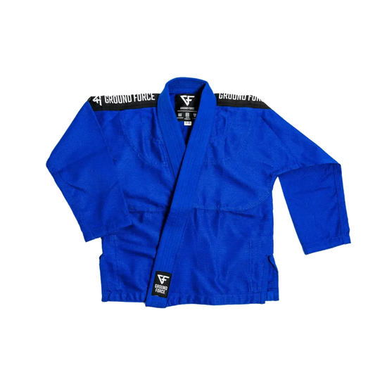 Ground Force Basic Kids BJJ Gi - Blue - Martial Arts Supplies Perth