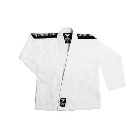 Ground Force Basic Kids BJJ Gi - White - Martial Arts Supplies