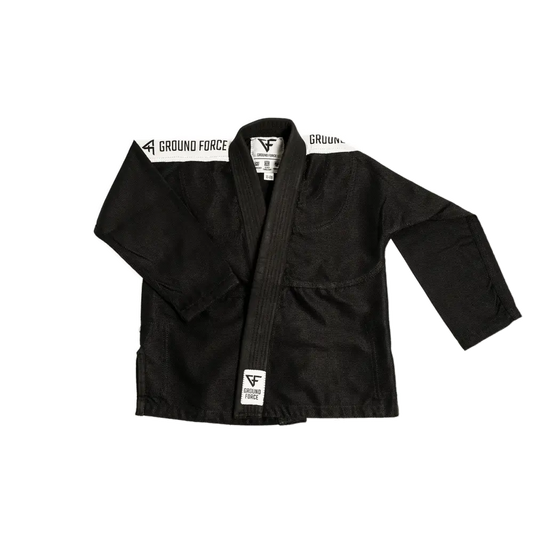 Ground Force Basic Kids BJJ Gi - Black - Martial Arts Supplies