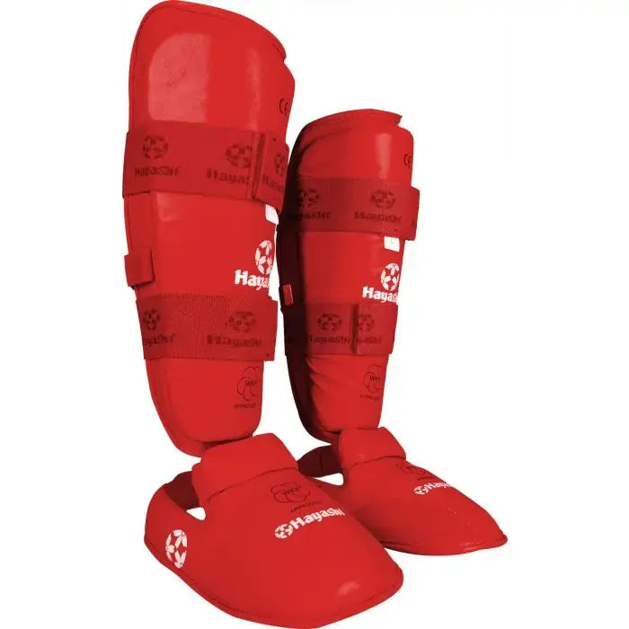 Hayashi Karate Shin guards WKF approved - Martial Arts Supplies Perth