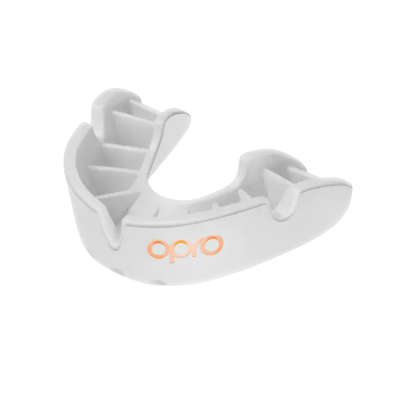 Opro Bronze Mouthguard - White