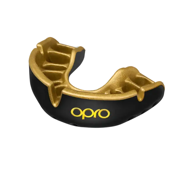 opro black gold mouth guard - Martial Arts Supplies 