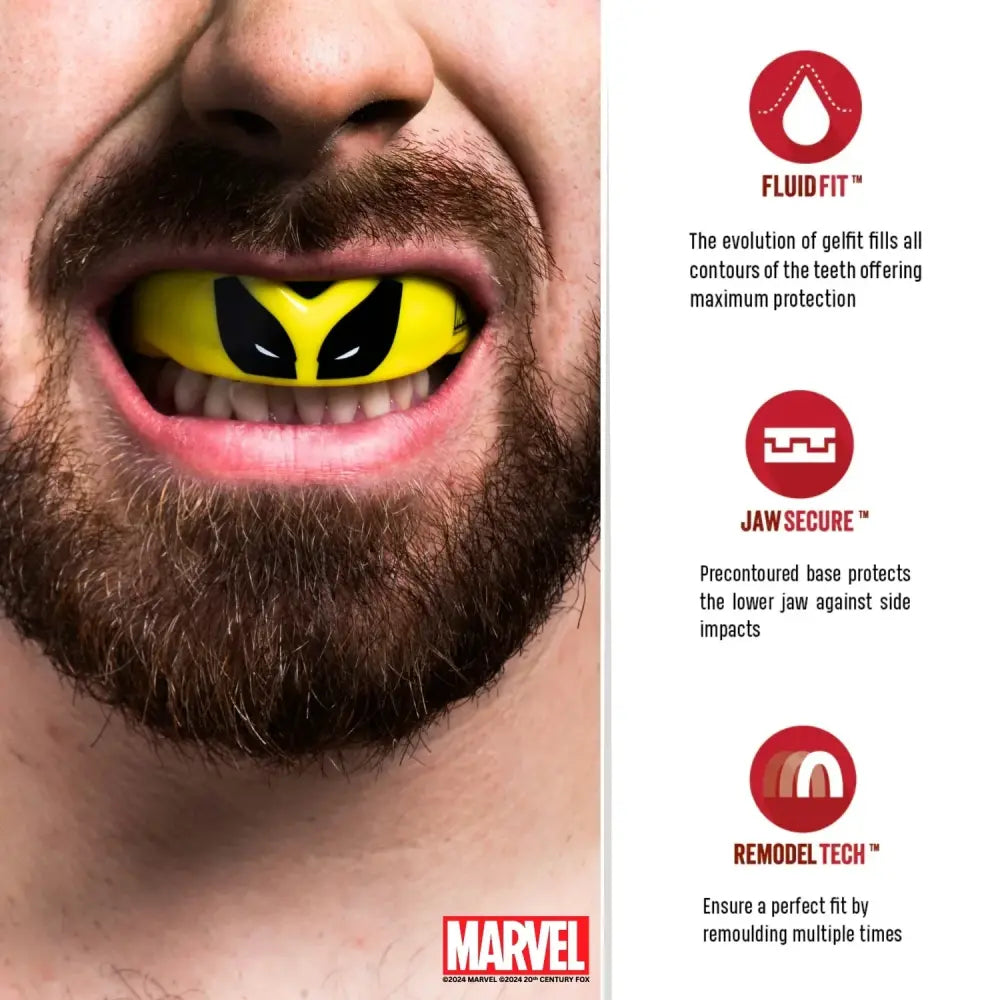 Safejaws Marvel Wolverine Mouthguard - Senior - MASA