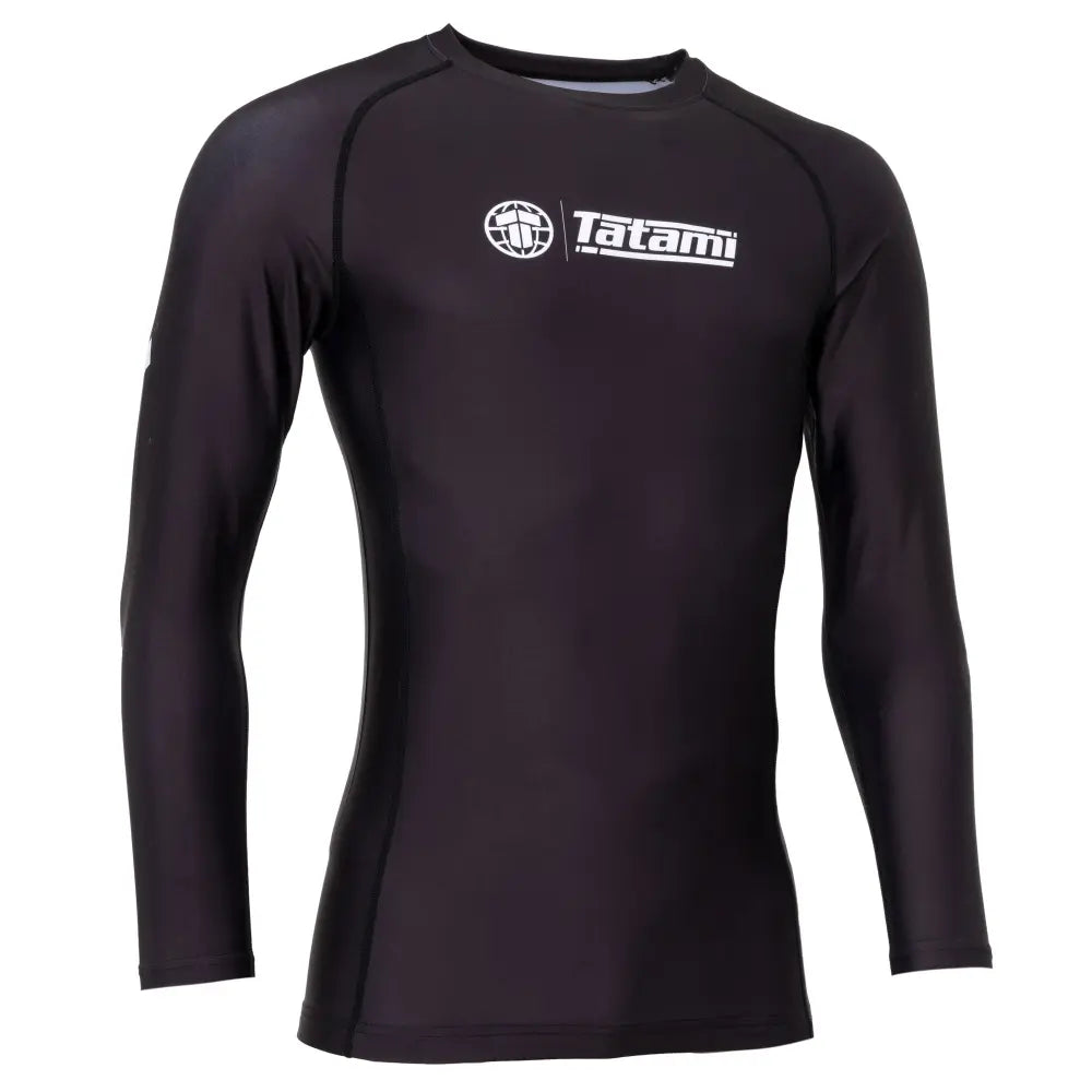 Tatami Impact Long Sleeve Rashguard - Black - simple front