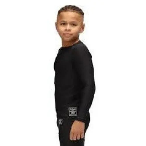 Black kids rash guard