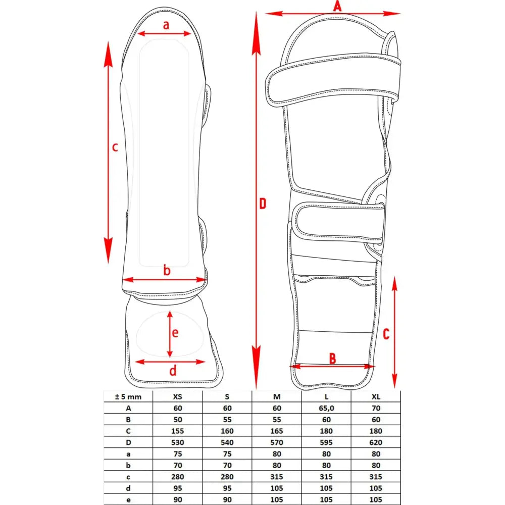 Top Ten MMA Shin Guard Size Chart