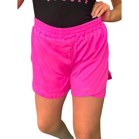 Uproar Kid’s ’Girl Power’ 2 in 1 Shorts - Pink - MASA