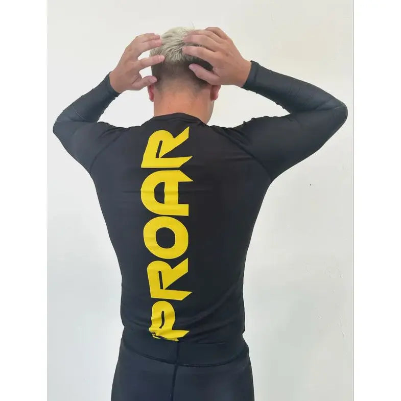 Uproar Long Sleeve Rashguard - Black/Yellow