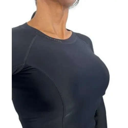 Uproar Women's Long Sleeve Black Compression Rashguard - Front