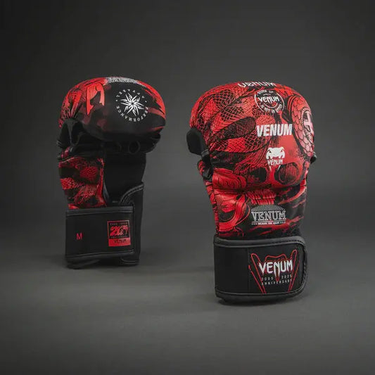 Venum 20th Anniversary MMA Sparring Gloves - Black/Red