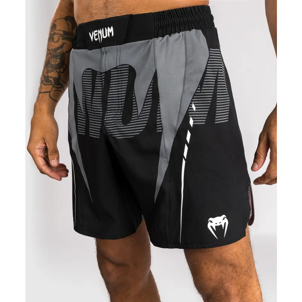 Venum Adrenaline Fightshorts - Black/Silver Grey